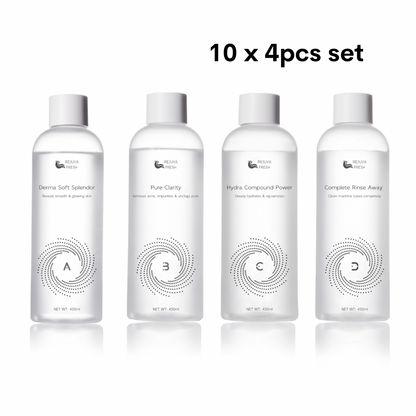 Rejuva Fresh Hydra Spa Infusion Hydro Dermabrasion Solution 4pcs Set