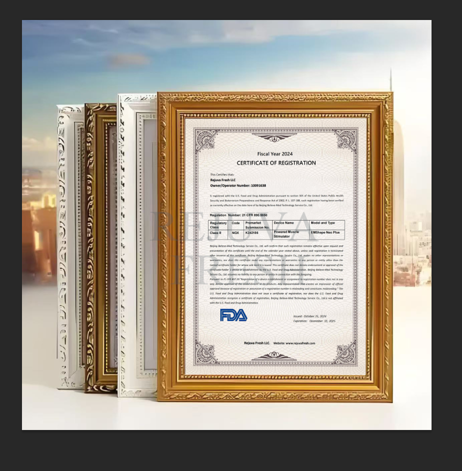 Framed Machine Certificate